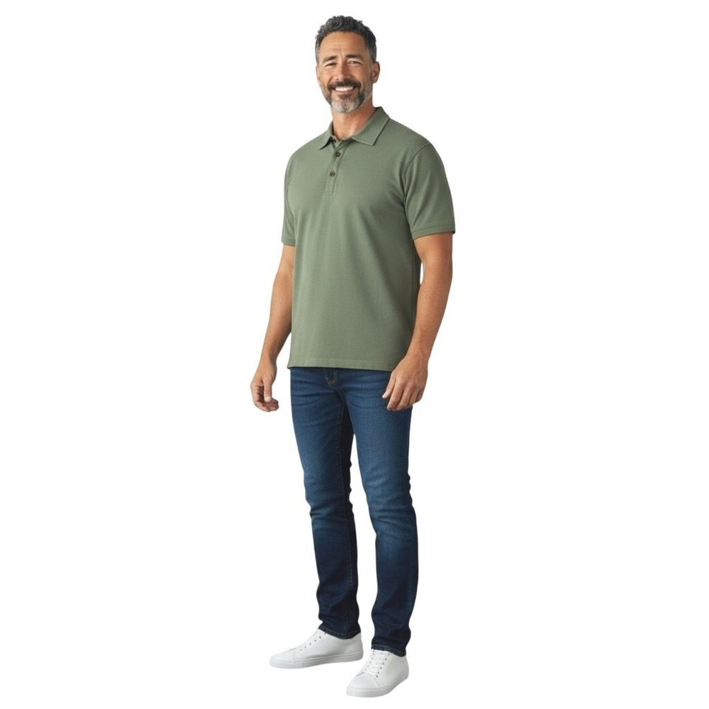 Duluth Trading Relaxed Fit Short Sleeve Green Polo Shirt Men's Size L